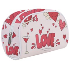 Hand Drawn Valentines Day Element Collection Make Up Case (medium) by Bedest