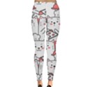 Cute Cat Chef Cooking Seamless Pattern Cartoon Everyday Leggings  View2