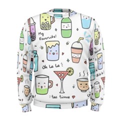 Drinks Cocktails Doodles Coffee Men s Sweatshirt by Apen