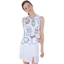 Drinks Cocktails Doodles Coffee Women s Sleeveless Sports Top View1