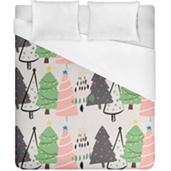 Christmas Trees Icons Duvet Cover (california King Size) by Apen