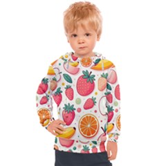 Fruit Sweet Pattern Kids  Hooded Pullover by Ravend