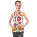 Fruit Sweet Pattern Kids  Sleeveless Hoodie View1