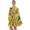 Fruits Fresh Sweet Pattern All Frills Chiffon Dress View1