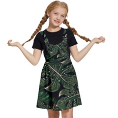 Monstera Plant Tropical Jungle Kids  Apron Dress by Ravend