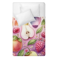 Fruits Apple Strawberry Raspberry Duvet Cover Double Side (single Size) by Ravend