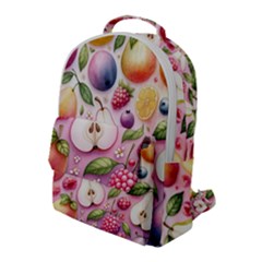 Fruits Apple Strawberry Raspberry Flap Pocket Backpack (large) by Ravend