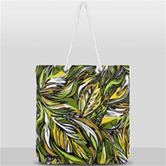 Foliage Pattern Texture Background Full Print Rope Handle Tote (large) by Ravend