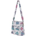 Transportation Seamless Pattern Zipper Messenger Bag View2