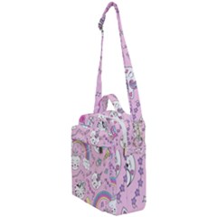 Beautiful Cute Animals Pattern Pink Crossbody Day Bag by Grandong