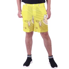 Adventure Time Jake The Dog Finn The Human Artwork Yellow Men s Pocket Shorts by Sarkoni