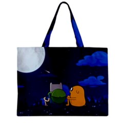 Adventure Time Jake And Finn Night Zipper Mini Tote Bag by Sarkoni