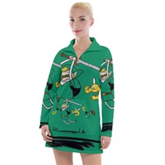 Adventure Time The Legend Of Zelda Women s Long Sleeve Casual Dress by Sarkoni