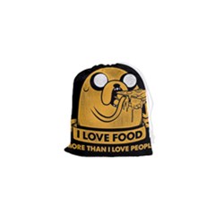 Adventure Time Jake  I Love Food Drawstring Pouch (xs) by Sarkoni