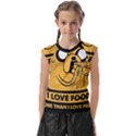 Adventure Time Jake  I Love Food Kids  Raglan Cap Sleeve T-Shirt View1