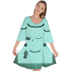 Adventure Time Bmo Velour Kimono Dress by Sarkoni