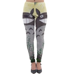 Illustration Anime Cartoon My Neighbor Totoro Lightweight Velour Leggings by Sarkoni