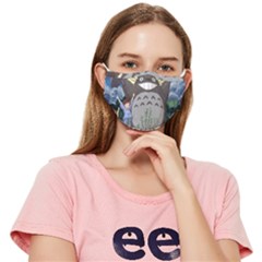 Illustration Anime Cartoon My Neighbor Totoro Fitted Cloth Face Mask (adult) by Sarkoni