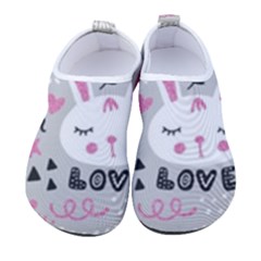 Big Set With Cute Cartoon Animals Bear Panda Bunny Penguin Cat Fox Women s Sock-style Water Shoes by Bedest