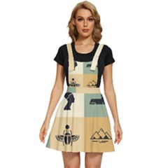 Egyptian Flat Style Icons Apron Dress by Bedest