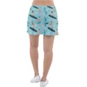 Beach Surfing Surfers With Surfboards Surfer Rides Wave Summer Outdoors Surfboards Seamless Pattern Classic Tennis Skirt View2