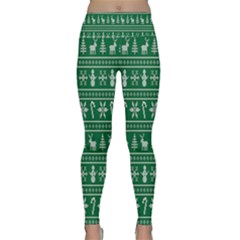 Wallpaper Ugly Sweater Backgrounds Christmas Lightweight Velour Classic Yoga Leggings by artworkshop