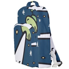 Ufo Alien Unidentified Flying Object Double Compartment Backpack by Sarkoni