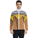 Unidentified Flying Object Ufo Under The Pyramid Men s Bomber Jacket View1