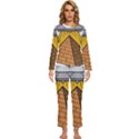 Unidentified Flying Object Ufo Under The Pyramid Womens  Long Sleeve Lightweight Pajamas Set View1