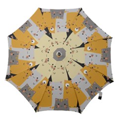 Seamless Pattern Cute Cat Cartoons Hook Handle Umbrellas (small) by Bedest