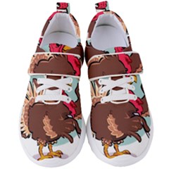 Turkey Chef Cooking Food Cartoon Women s Velcro Strap Shoes by Sarkoni