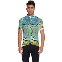 Fish Hook Worm Bait Water Hobby Men s Short Sleeve Cycling Jersey by Sarkoni