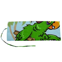 Parrot Hat Cartoon Captain Roll Up Canvas Pencil Holder (s) by Sarkoni