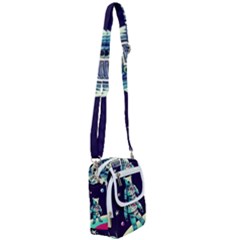 Bear Astronaut Futuristic Shoulder Strap Belt Bag by Bedest