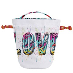 Graffiti Love Drawstring Bucket Bag by essentialimage