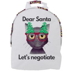 Cute Cat Glasses Christmas Tree Mini Full Print Backpack by Sarkoni