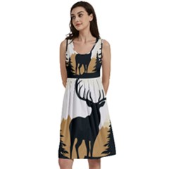 Deer Wildlife Nature Classic Skater Dress by Sarkoni