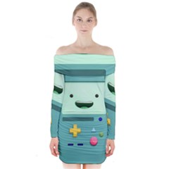 Bmo Adventure Time Long Sleeve Off Shoulder Dress by Bedest