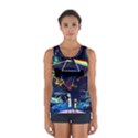 Trippy Kit Rick And Morty Galaxy Pink Floyd Sport Tank Top  View1