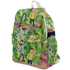 Rick And Morty Adventure Time Cartoon Top Flap Backpack by Bedest