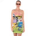 Adventure Time Finn  Jake One Shoulder Ring Trim Bodycon Dress View1