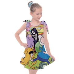 Adventure Time Finn  Jake Kids  Tie Up Tunic Dress by Bedest