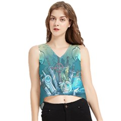 Adventure Time Lich V-neck Cropped Tank Top by Bedest