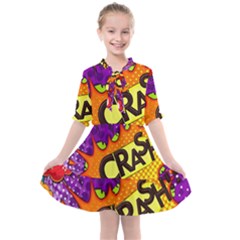 Crash Bang Adventure Time Art Boom Graffiti Kids  All Frills Chiffon Dress by Bedest