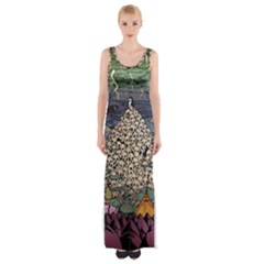 Gunter God Adventure Aventura Time Thigh Split Maxi Dress by Bedest