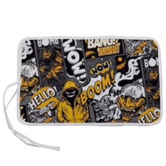 Boom Bang Art Crazy Drawing Graffiti Hello Retro Sayings Yellow Pen Storage Case (s) by Bedest