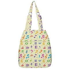 Seamless Pattern Musical Note Doodle Symbol Center Zip Backpack by Hannah976