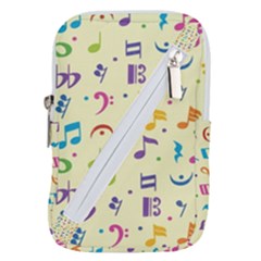 Seamless Pattern Musical Note Doodle Symbol Belt Pouch Bag (small) by Hannah976