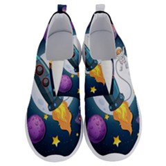 Spaceship Astronaut Space No Lace Lightweight Shoes by Hannah976