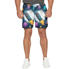 Spaceship Astronaut Space Men s Runner Shorts by Hannah976